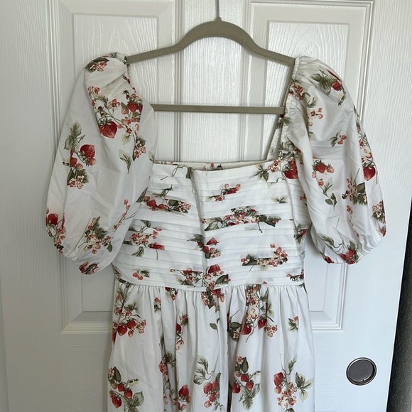 Abercrombie & Fitch Strawberry Emerson Midi Dress - Picture 3 of 5